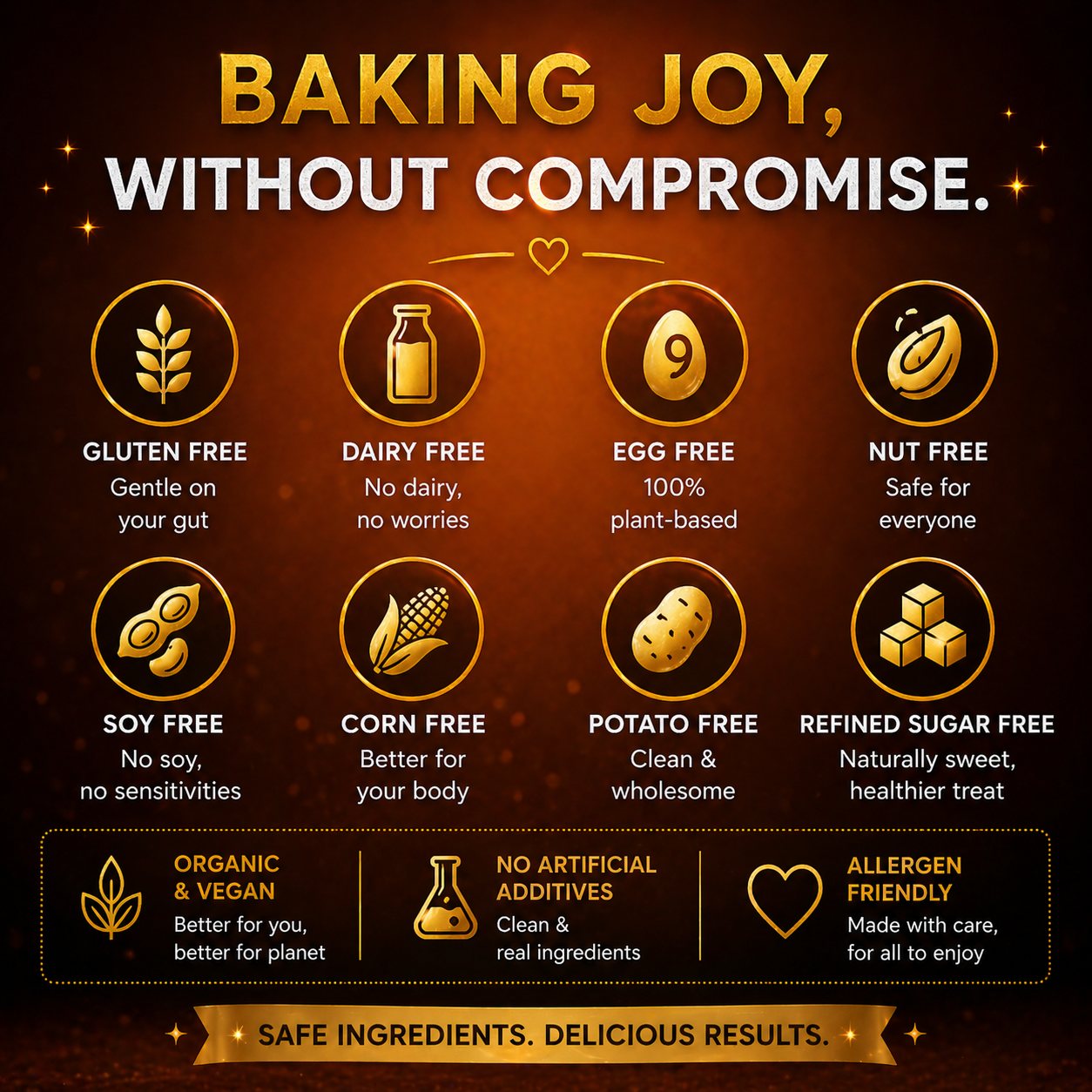 Yummy AF Bakes Organic Carrot Cake Mix — gluten free, dairy free, egg free, nut free and soy free
